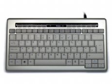 Silver Compact Keyboard with Cut, Copy and Paste Keys
