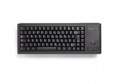 CHERRY Mini keyboard, Black, USB with built in Trackball