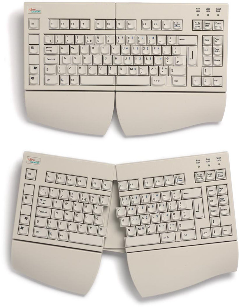 KBC-5600 - Fully Adjustable Split-Keyfield Ergonomic RSI Keyboard