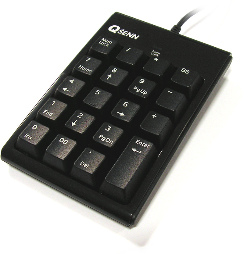 Qsenn Numeric Keypad Gloss Black.