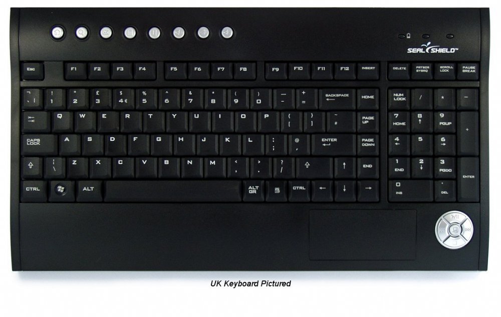 S105WES - Silver Surf Spanish Wireless Multi Media Keyboard