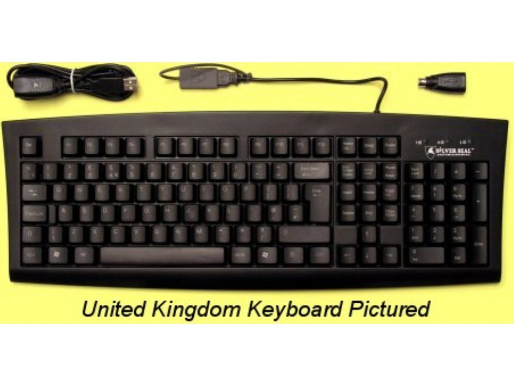 SSKSV108FR - SILVER SEAL French Keyboard, Antimicrobial and Washable