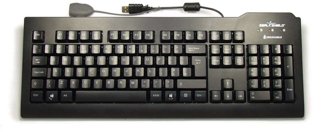 SSKSV208UK - SILVER SEAL Keyboard - THE Antimicrobial Washable Keyboard