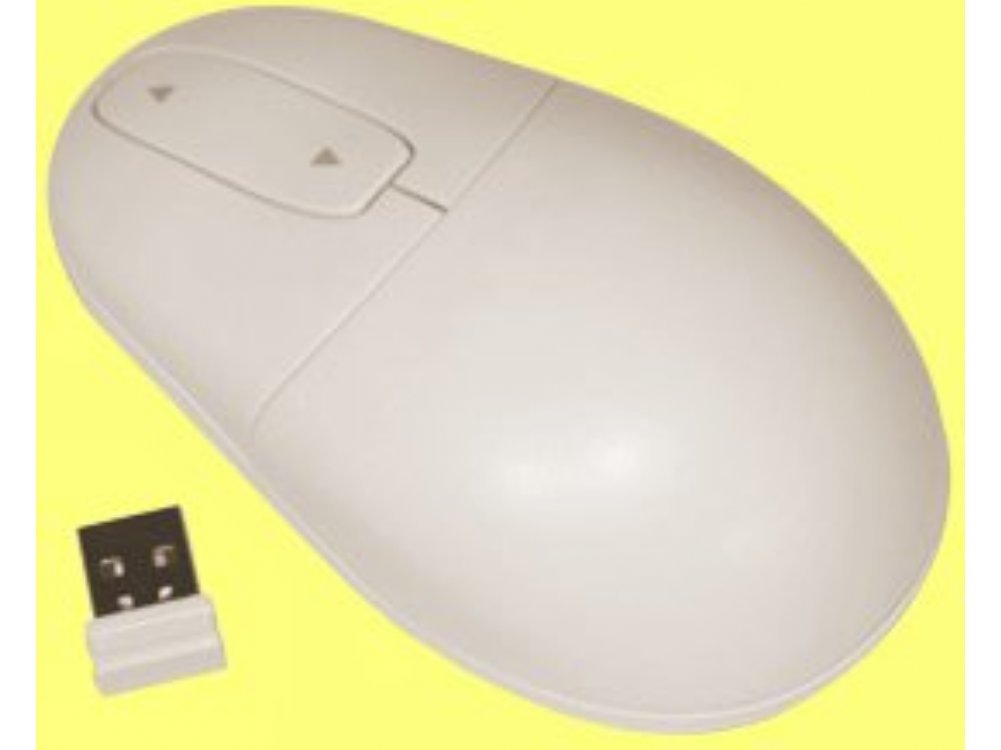 SWM7W - SILVER SEAL White Wireless Laser Mouse Waterproof and Antimicrobial