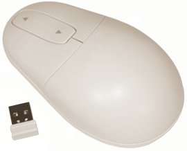 SWM7W - SILVER SEAL White Wireless Laser Mouse Waterproof and Antimicrobial