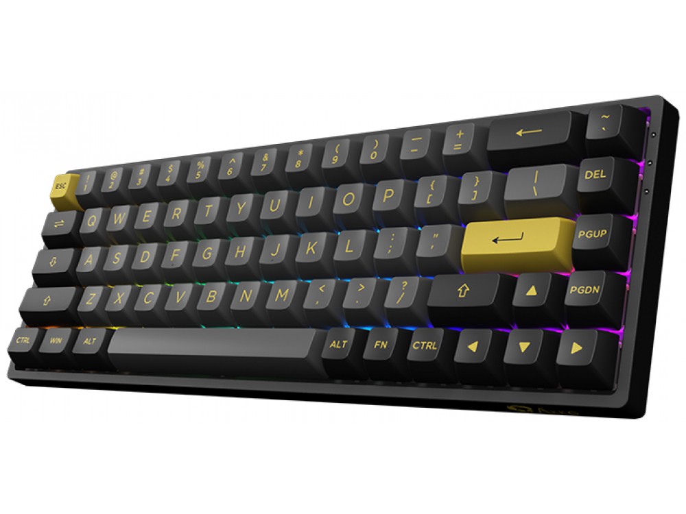Akko Black&Gold 3068B 65% Bluetooth RGB Double-Shot PBT Hot-Swap Star Fish Keyboard