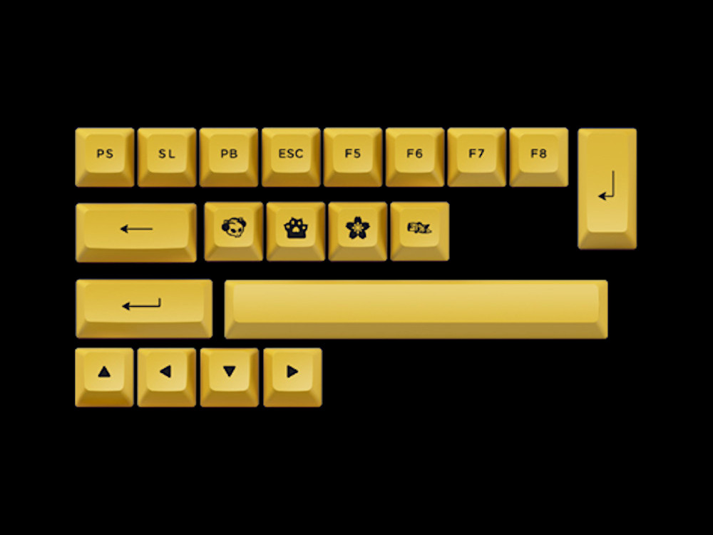 Akko Black&Gold 3068B 65% Bluetooth RGB Double-Shot PBT Hot-Swap Star Fish Keyboard, picture 7