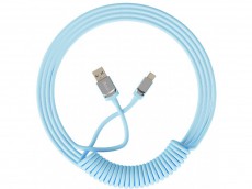 Akko Coiled Cable USB-C to USB-A Blue