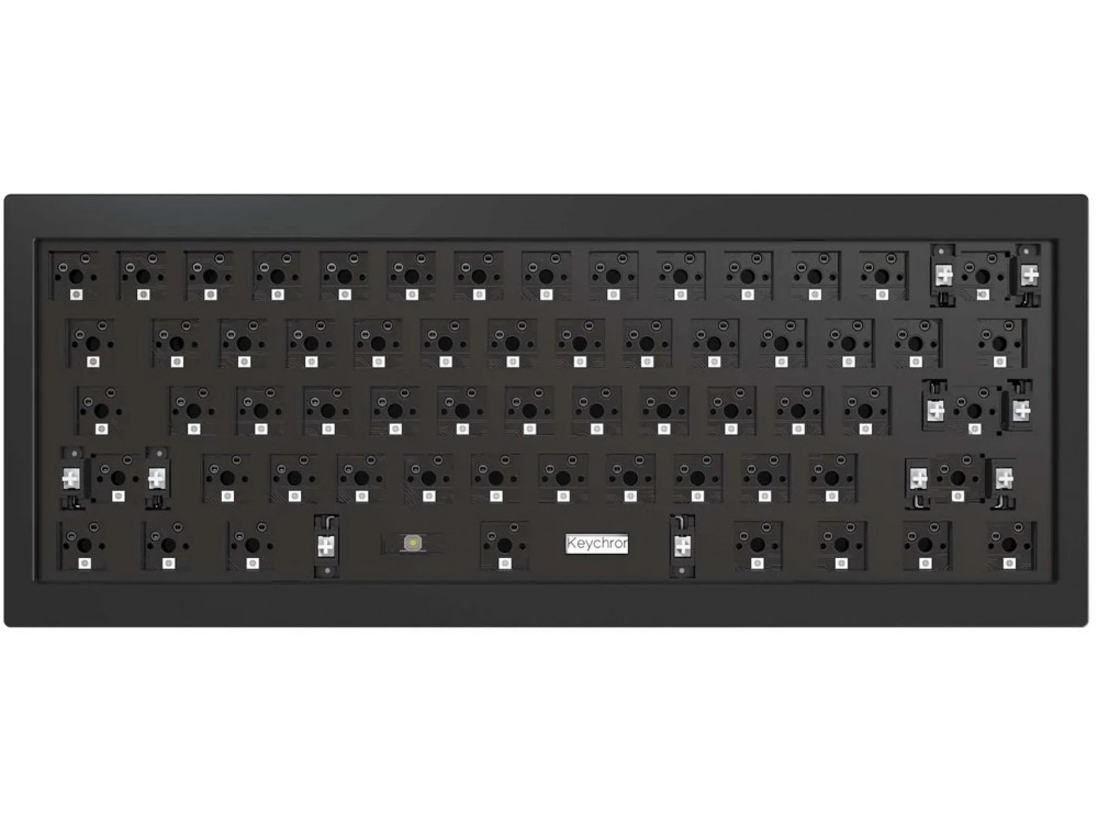 ANSI Keychron Q4 60% QMK/VIA RGB Barebone Aluminium Mac/PC Carbon Black Custom Keyboard, picture 1