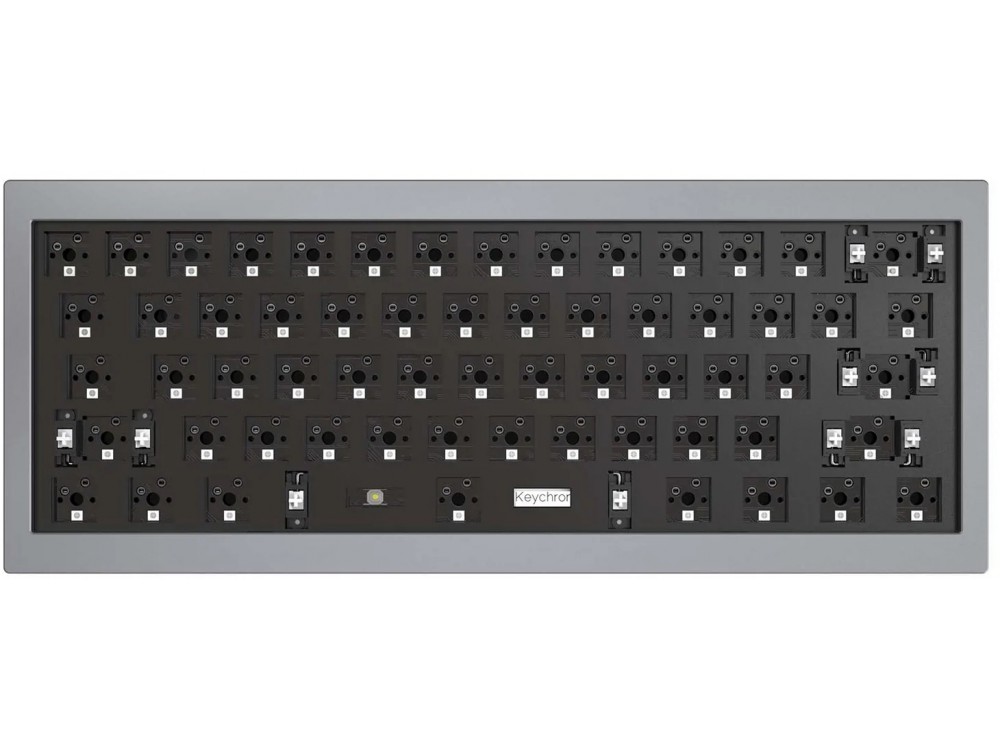 ANSI Keychron Q4 60% QMK/VIA RGB Barebone Aluminium Mac/PC Silver Grey Custom Keyboard, picture 1