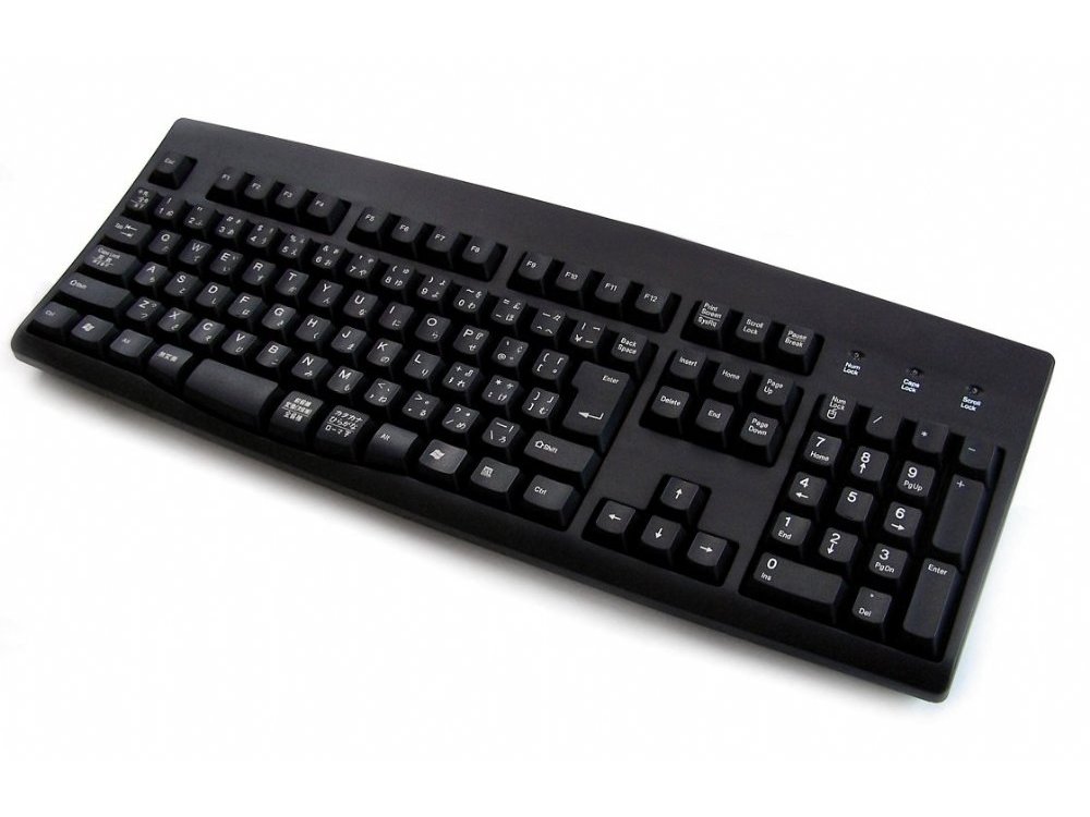Japanese keyboard, black, USB and PS/2, picture 1