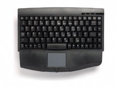 Mini keyboard, Black, PS/2 with built in Touchpad