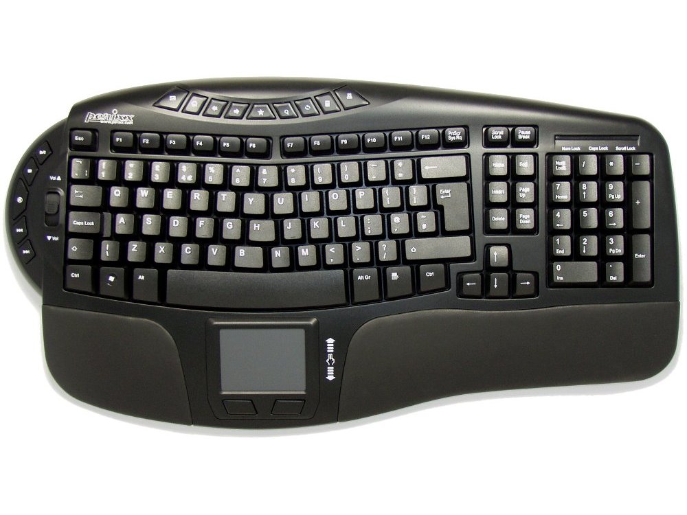 Full Size, Wireless, Touchpad Keyboard, Black : KBC-PERI-712 : The