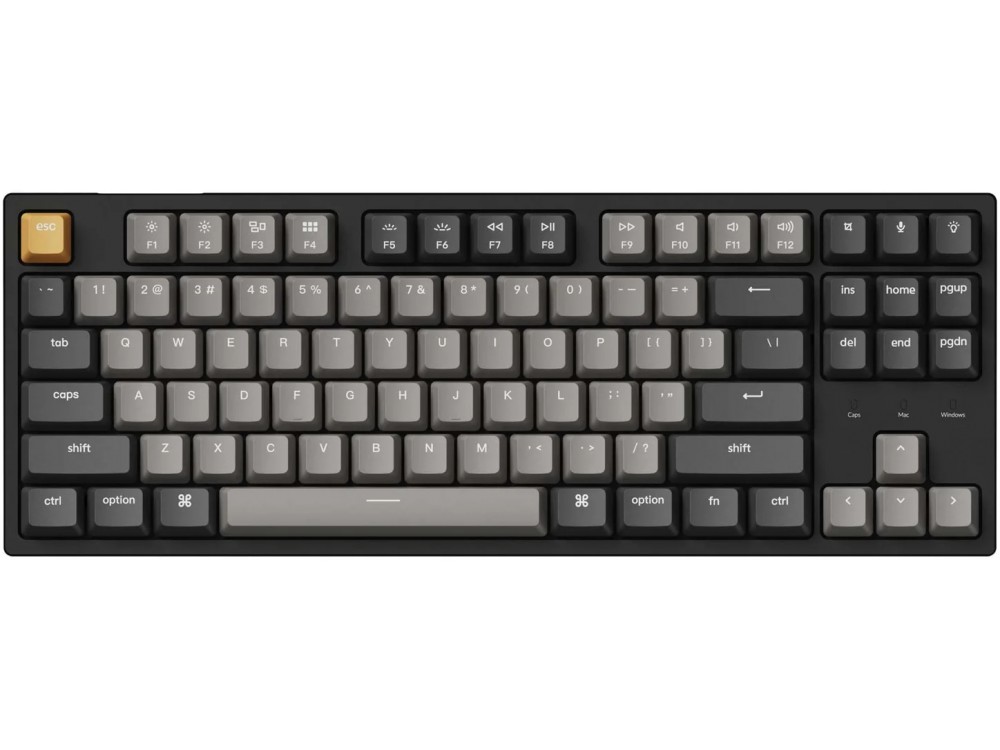 USA Keychron C1 Pro QMK Double-Shot RGB Hot-Swap Tactile Mac/PC Keyboard, picture 1