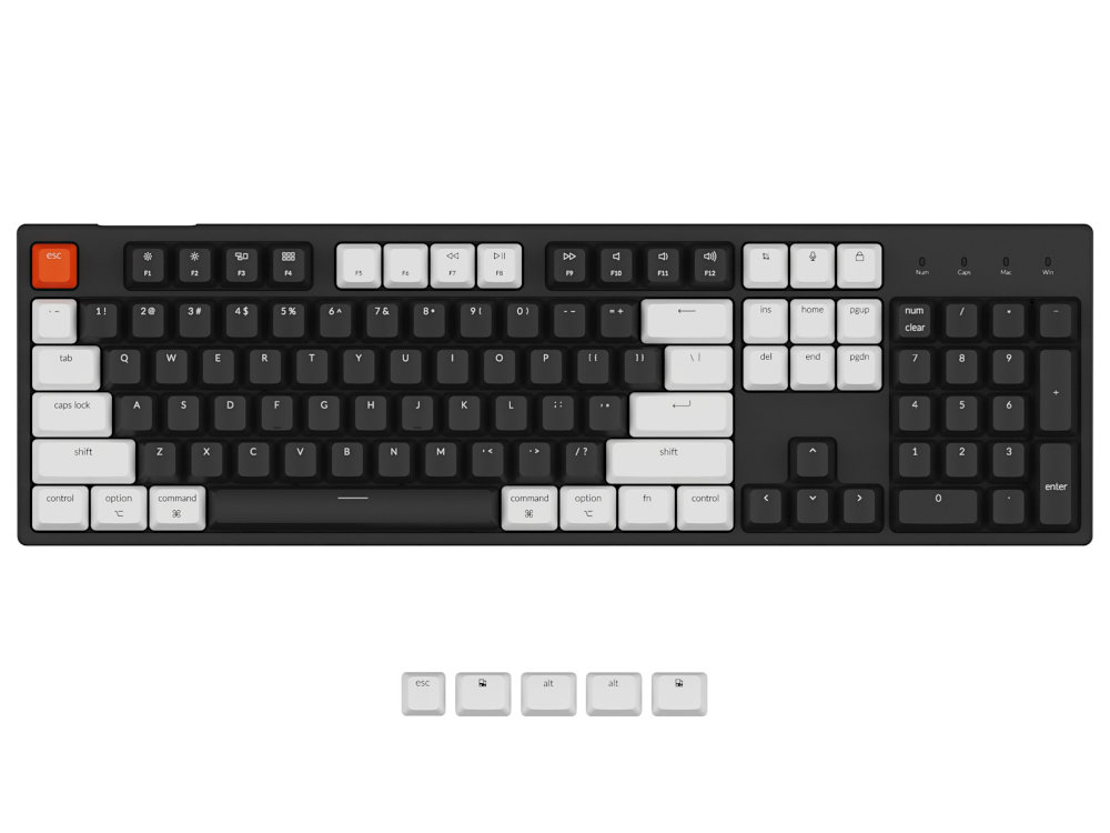 USA Keychron C2 Tactile Mac/PC Keyboard