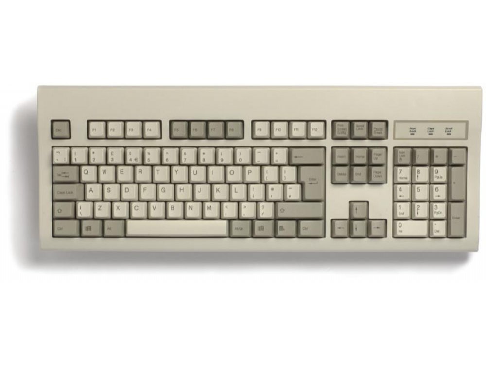 Beige USB keyboard, incorporating a PS/2 mouse port, picture 1