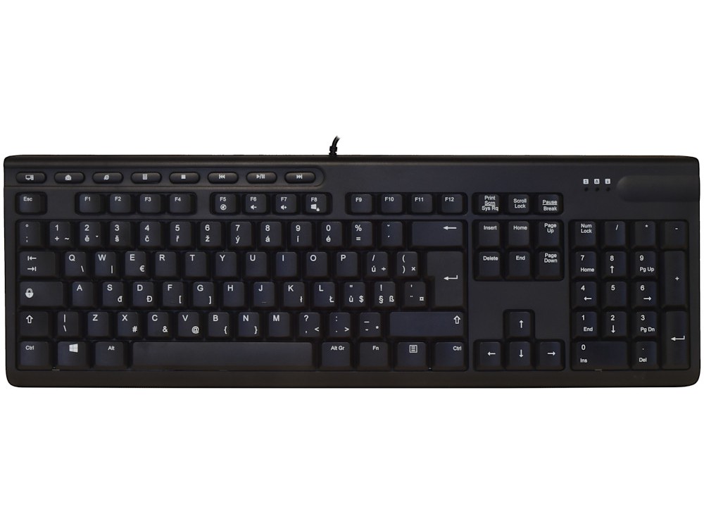 Czech (QWERTY) Keyboard Black, picture 1