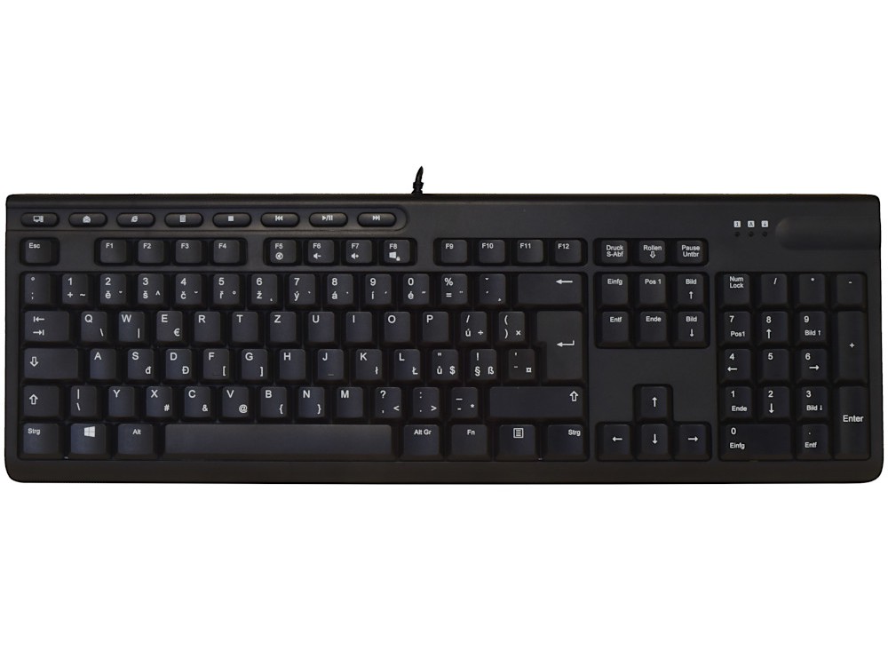 Czech (QWERTZ) Keyboard Black, picture 1