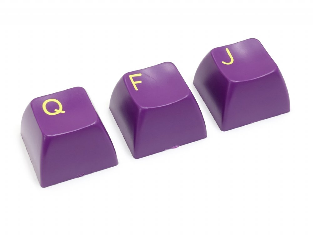 Double Shot Filco 104 Key USA Keyset, Yellow & Purple, picture 5