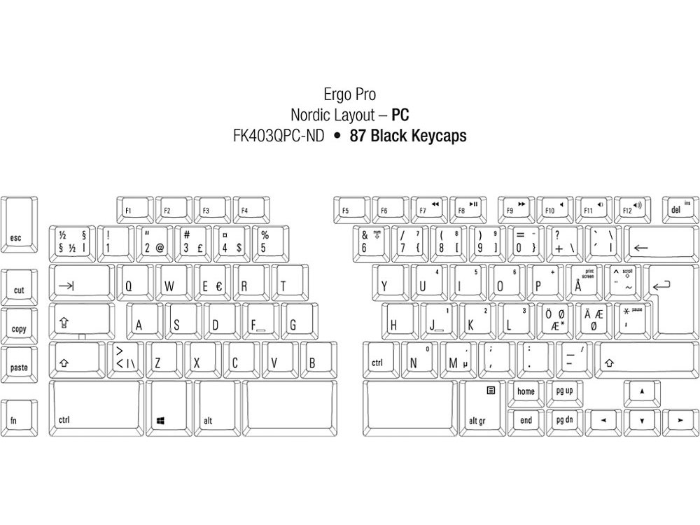Nordic Ergo Pro Quiet PC Ergonomic Keyboard, picture 2