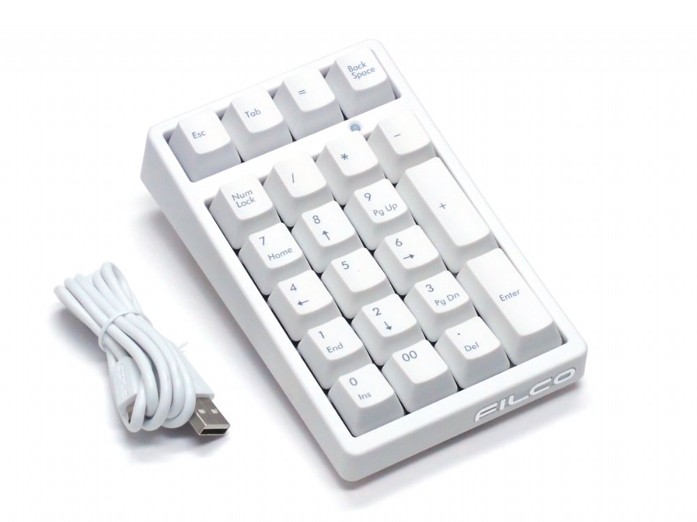 Filco Majestouch TenKeyPad 2 Professional MX Silent Red Soft Linear Numberpad Matte White, picture 3