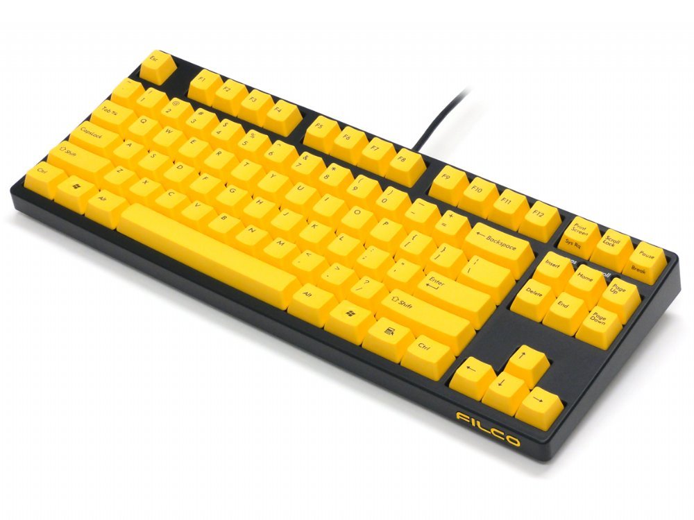 Filco Majestouch-2, Tenkeyless, MX Brown Tactile, USA, Yellow Key Keyboard, picture 7