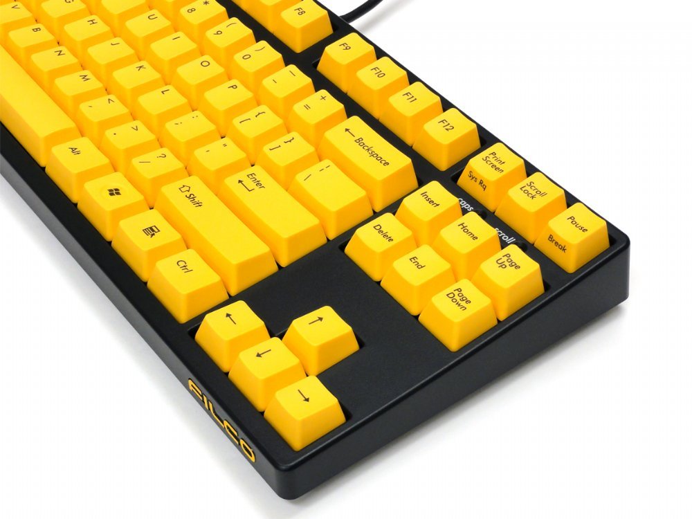 Filco Majestouch-2, Tenkeyless, MX Brown Tactile, USA, Yellow Key Keyboard, picture 10