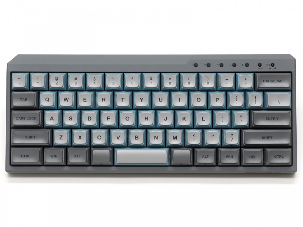 USA Majestouch MINILA-R Convertible Sky Gray MX Brown Tactile Keyboard, picture 1