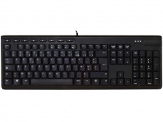 French (AZERTY) Keyboard Black