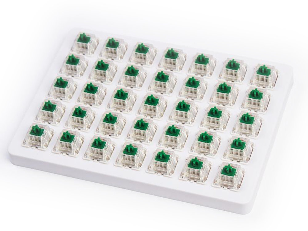 Gateron Green Switch Set and Holder 35