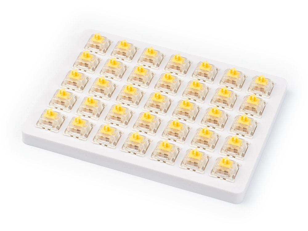 Gateron Yellow Switch Set and Holder 35