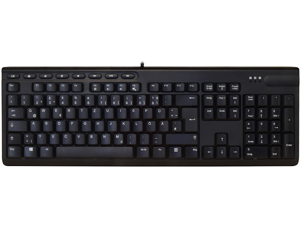 German (QWERTZ) Keyboard Black, picture 1