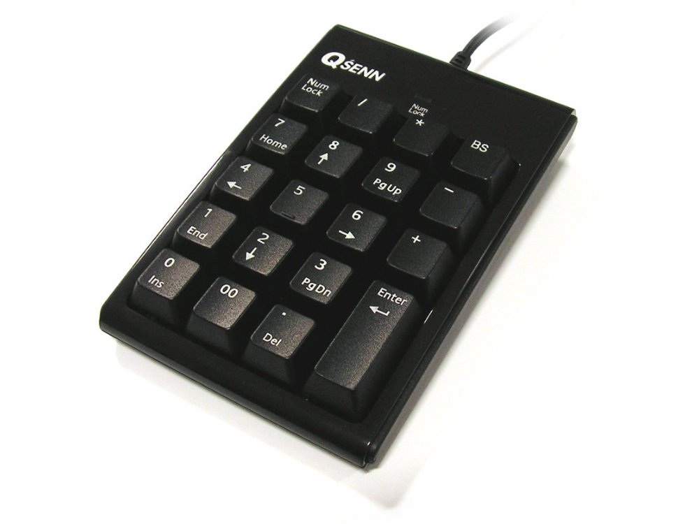 Qsenn Numeric Keypad Gloss Black, picture 1