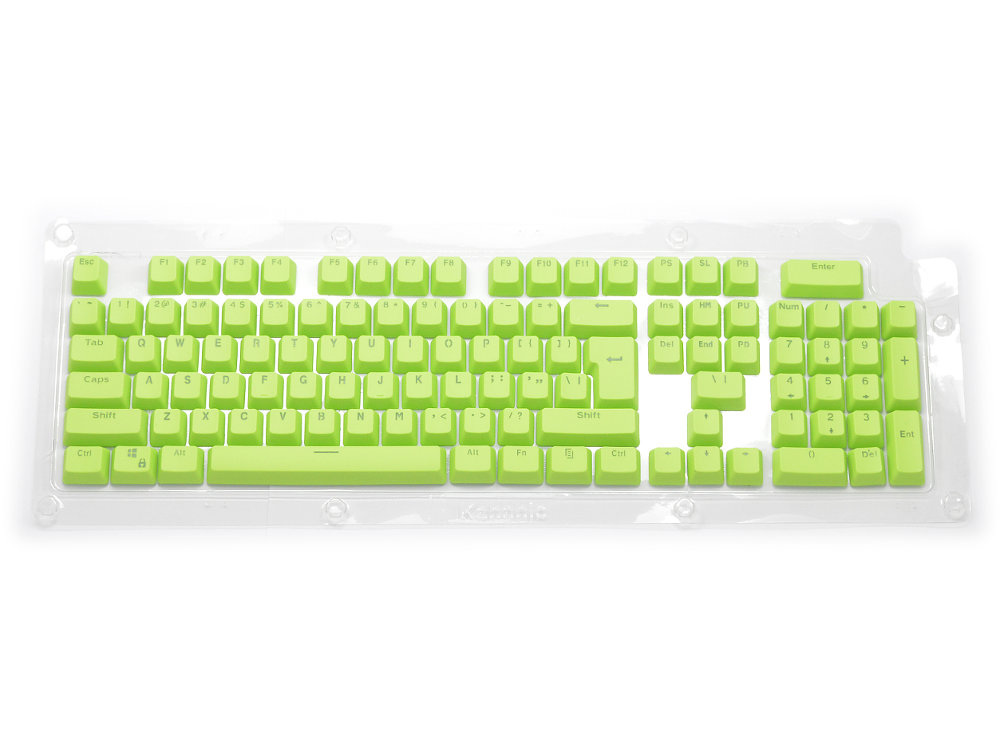 Double Shot Keyset Green USA PC Full for Backlit Cherry MX Switches