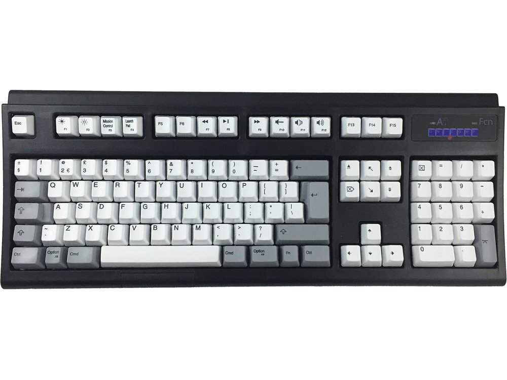 IBM Style Spacesaver Mac Black Buckling Spring Keyboard, picture 1