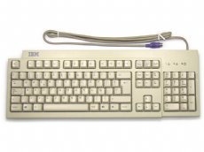 IBM Spanish keyboard, beige, PS/2