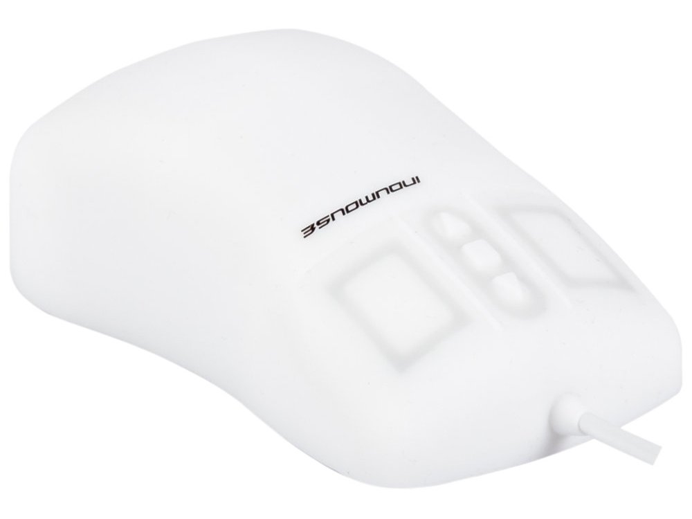 InduKey Silicone Coated Laser Mouse White IP68