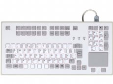 IP65 Sealed keyboard - suitable for rack mounting, with built in Touchpad USB