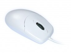 IP68 Washable Scroll Wheel Mouse White