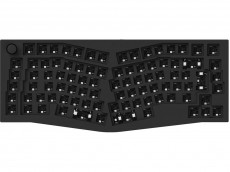 ISO Keychron Q10 Ergo QMK RGB Barebone Aluminium Mac/PC Carbon Black Custom Keyboard with Knob