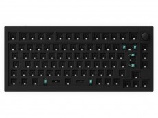 ISO Keychron Q1 V2 QMK RGB Barebone Knob Aluminium Mac/PC Carbon Black Custom Keyboard