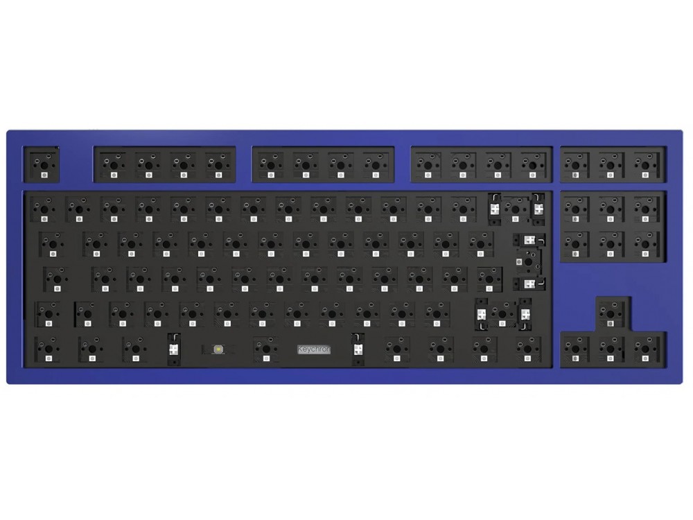 ISO Keychron Q3 QMK RGB Barebone Aluminium Mac/PC Navy Blue Custom Keyboard, picture 1