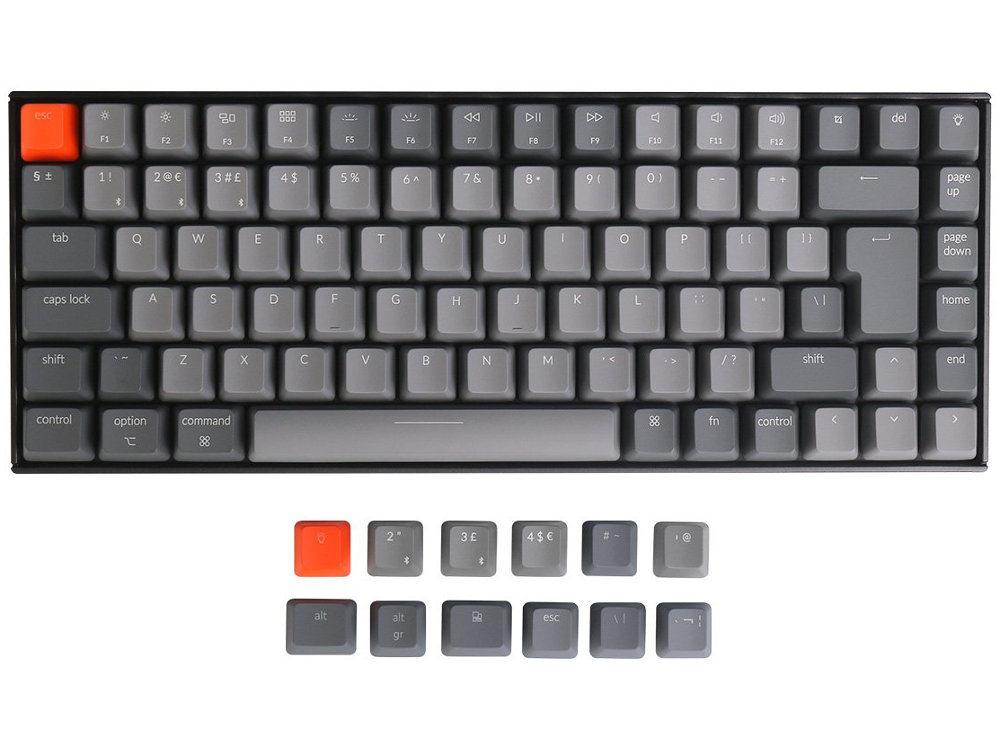 UK Keychron K2v2 Bluetooth Backlit Hot-Swap Tactile Mac/PC Keyboard