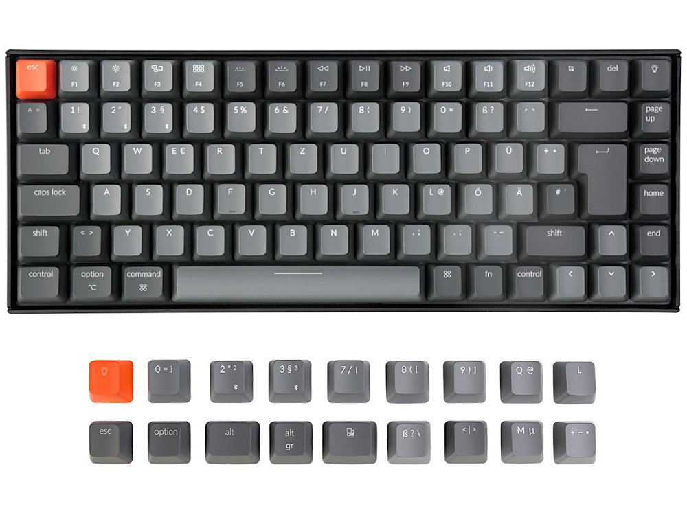 German Keychron K2v2 Bluetooth Backlit Linear Mac/PC Keyboard