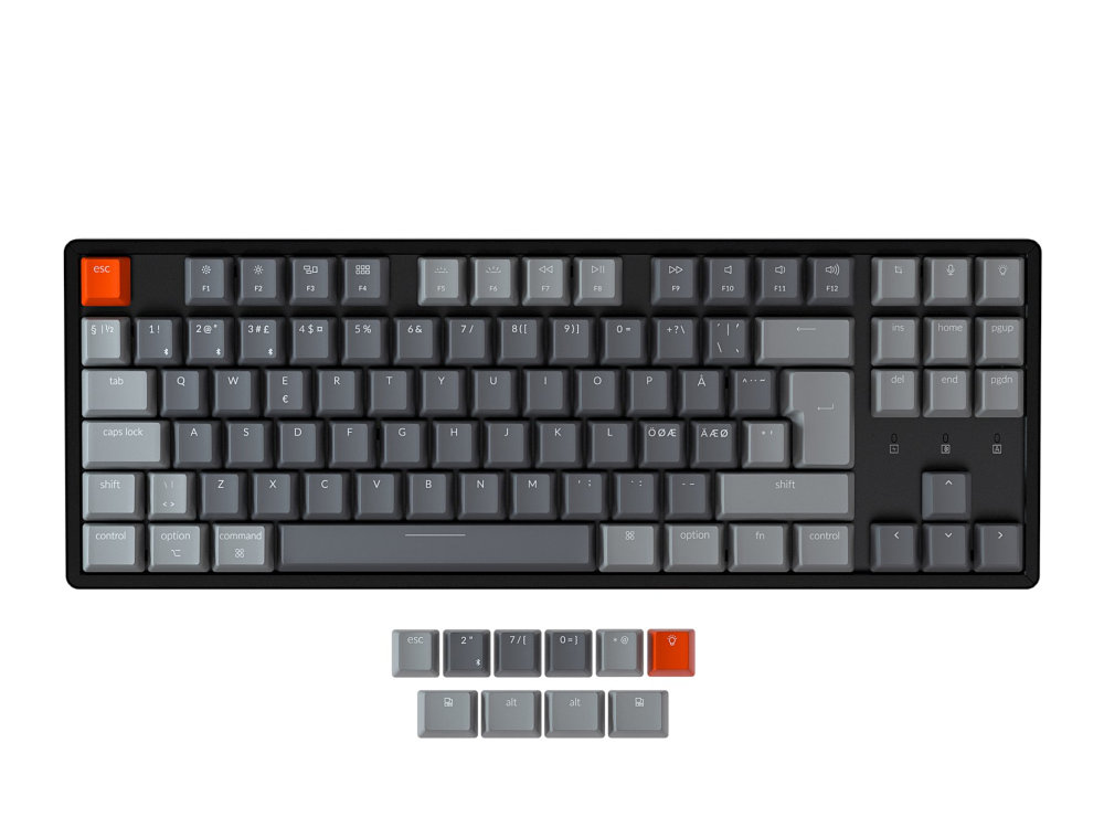 German Keychron K8 Bluetooth RGB Backlit Hot-Swap Linear Aluminium Mac/PC Keyboard
