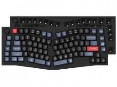Keychron Q10 Ergo QMK RGB Aluminium Mac/PC Carbon Black Custom Keyboards with Knob
