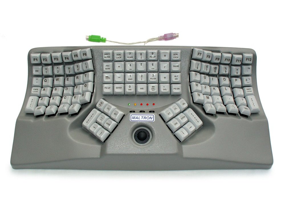 Maltron, Ergonomic Two-Handed Trackball Keyboard, picture 1