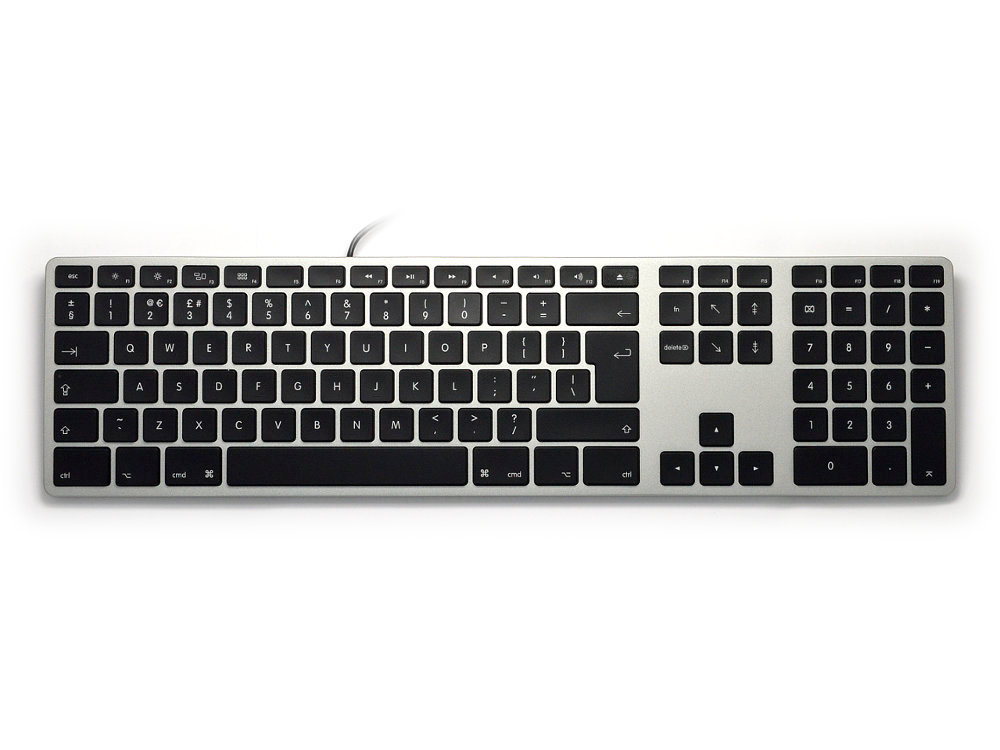 UK Matias Wired Aluminum Keyboard for Mac Space Grey, picture 1