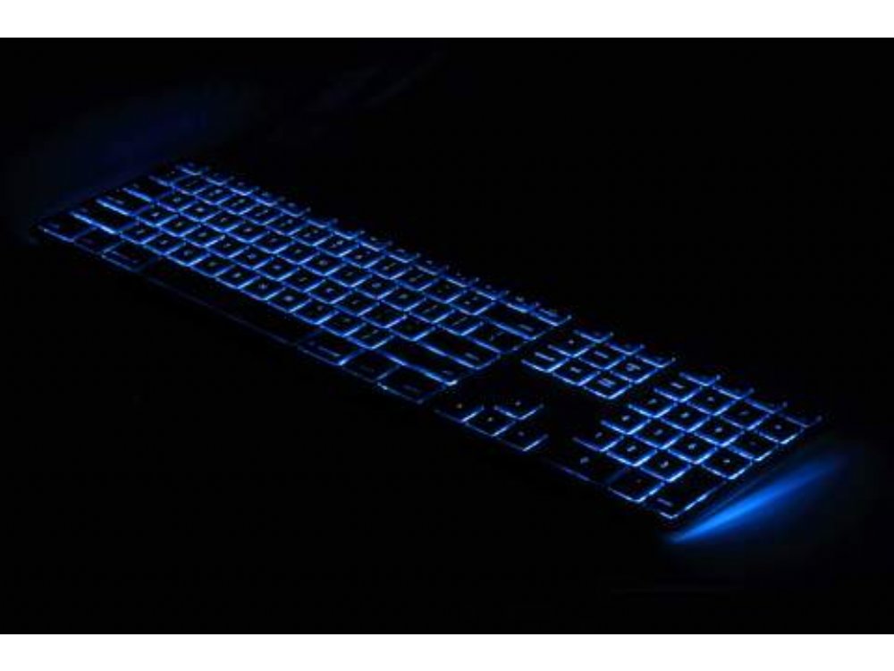 USA Matias Wired Backlit Aluminum Keyboard for Mac Silver