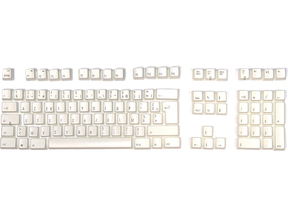 Matias Keyset French White PC Full for Matias European Keyboards